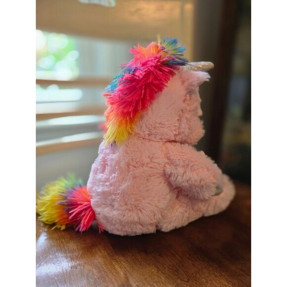 Spark Create Imagine Pink Rainbow Silver Unicorn Plush Stuffed Animal Toy - Picture 4 of 6